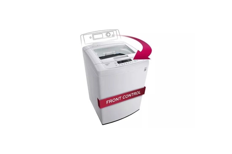 LG 4.1 cu. ft. Large Capacity Top Load Washer with Sleek Easy Front Control Panel Other WT1101CW Picture 1