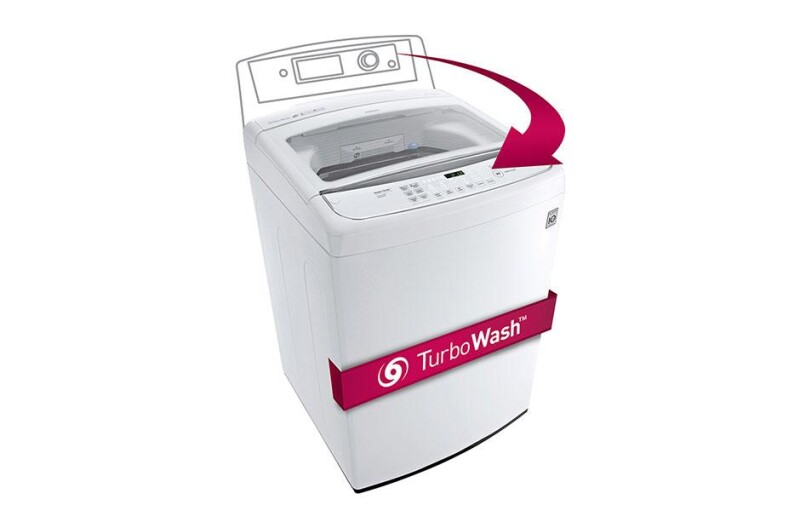 4.9 cu.ft. Mega Capacity Front Control TurboWash™ Washer WT1701CW, product image 3 of 4
