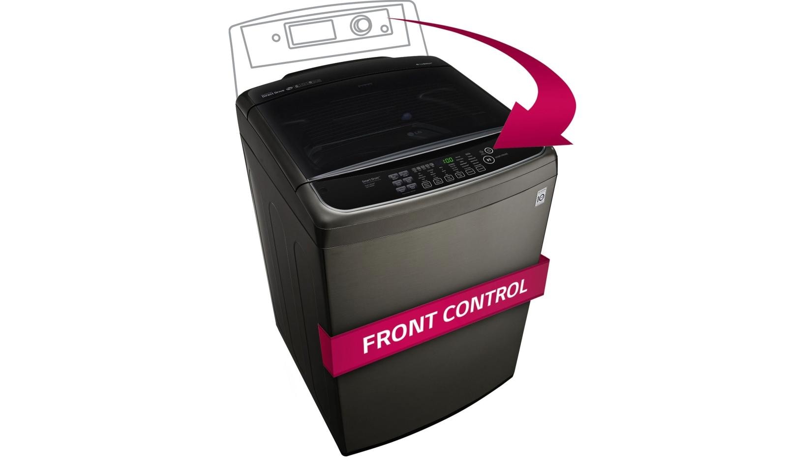 5.0 cu. ft. Large Smart wi-fi Enabled Front Control Top Load Washer with TurboWash WT1901CK, product image 4 of 7