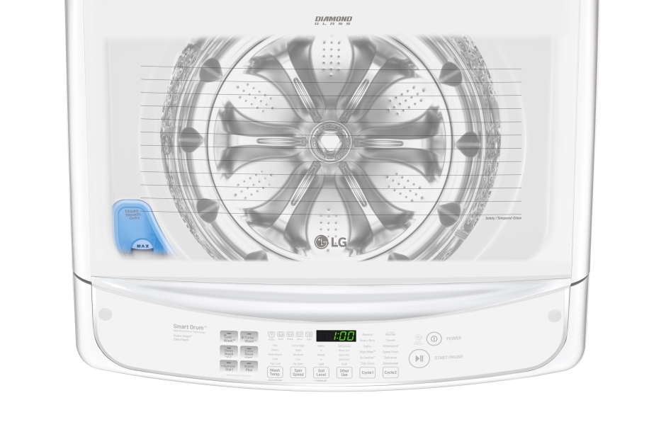 5.0 cu. ft. Large Smart wi-fi Enabled Front Control Top Load Washer with TurboWash® WT1901CW