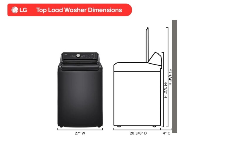 5.0 Cu. Ft. Mega Capacity Top Load Washer With Turbodrum™ Technology WT7150CX