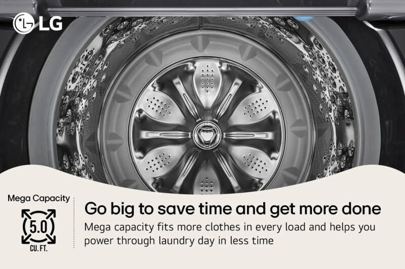 5.0 Cu. Ft. Mega Capacity Top Load Washer With Turbodrum™ Technology WT7150CX