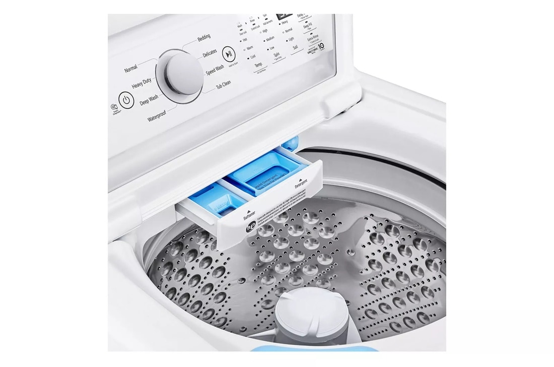 4.8 cu. ft. Mega Capacity Top Load Washer with 4-Way™ Agitator & TurboDrum™ Technology WT7155CW