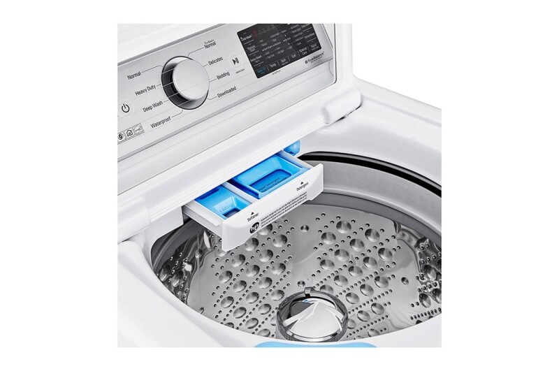 4.8 cu. ft. Mega Capacity Smart wi-fi Enabled Top Load Washer with Agitator and TurboWash3D™ Technology WT7305CW