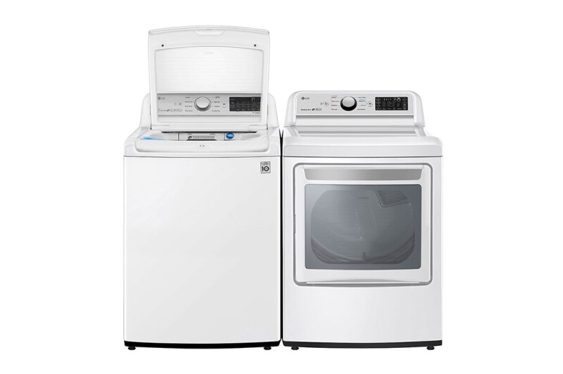 4.8 cu. ft. Mega Capacity Smart wi-fi Enabled Top Load Washer with Agitator and TurboWash3D™ Technology WT7305CW