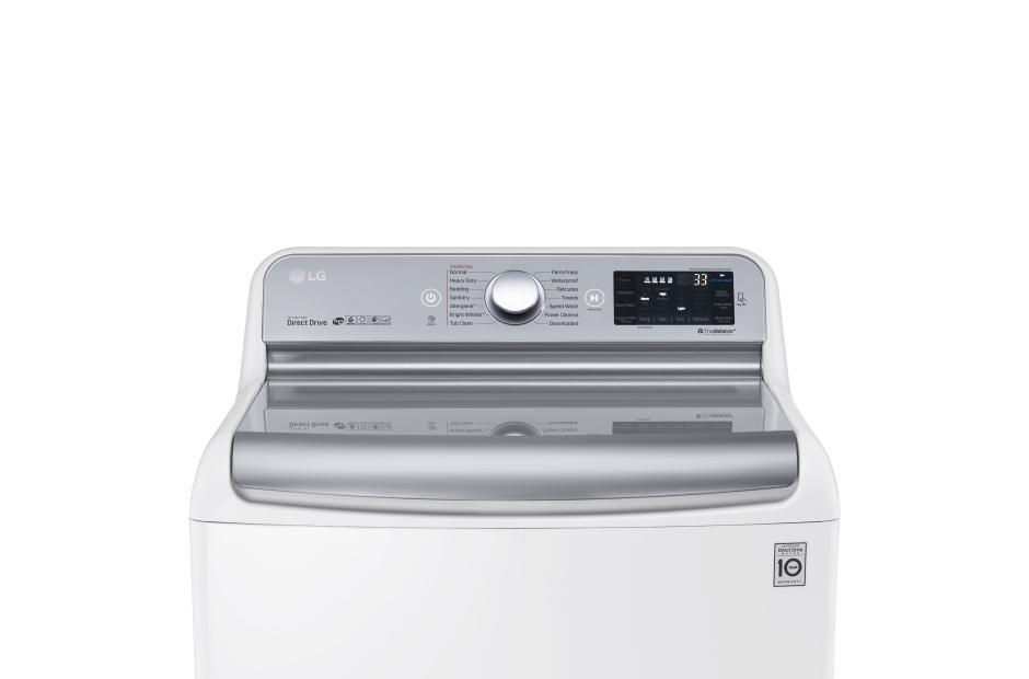 5.7 cu.ft. Mega Capacity Top Load Washer With TurboWash® Technology WT7700HWA, product image 4 of 6
