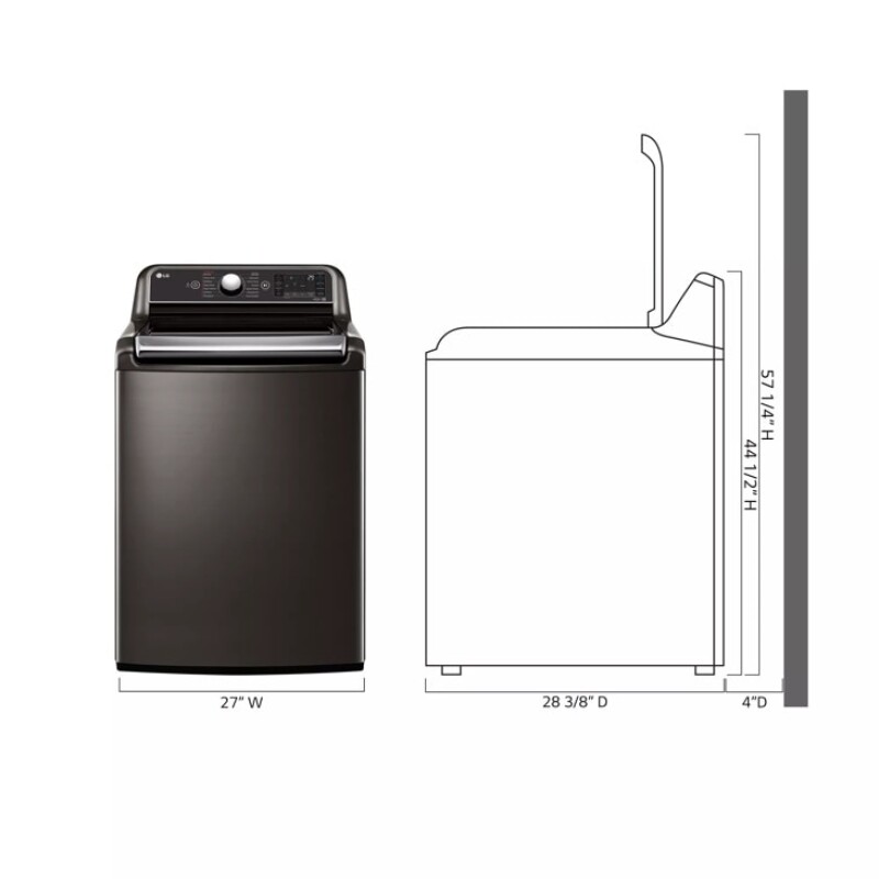 5.5 cu.ft. Smart wi-fi Enabled Top Load Washer with TurboWash3D™ Technology view 3
