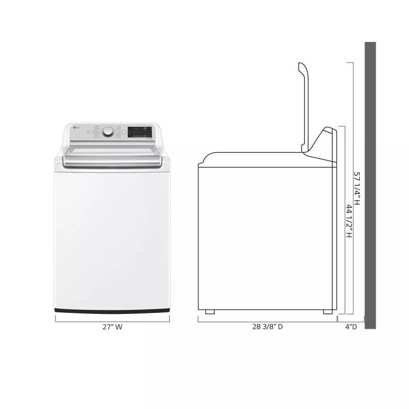 5.5 cu.ft. Mega Capacity Smart wi-fi Enabled Top Load Washer with TurboWash3D™ Technology and Allergiene™ Cycle view 3