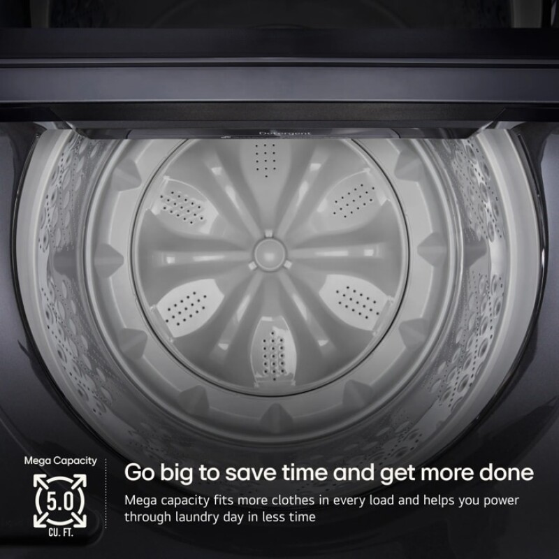 5.0 cu. ft. Mega Capacity Smart Top Load Washer with EasyUnload™ & AI Sensing view 12