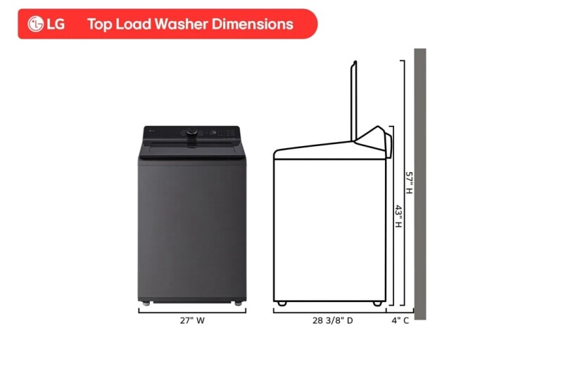 5.0 cu. ft. Mega Capacity Smart Top Load Washer with EasyUnload™ & AI Sensing view 19