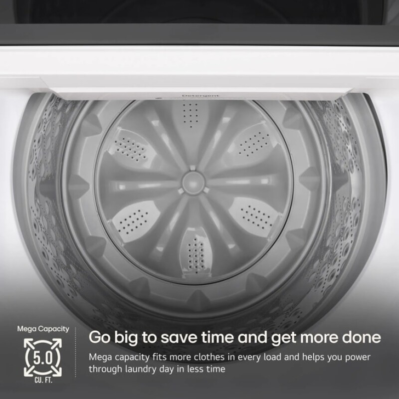 5.0 cu. ft. Mega Capacity Smart Top Load Washer with EasyUnload™ & AI Sensing view 12
