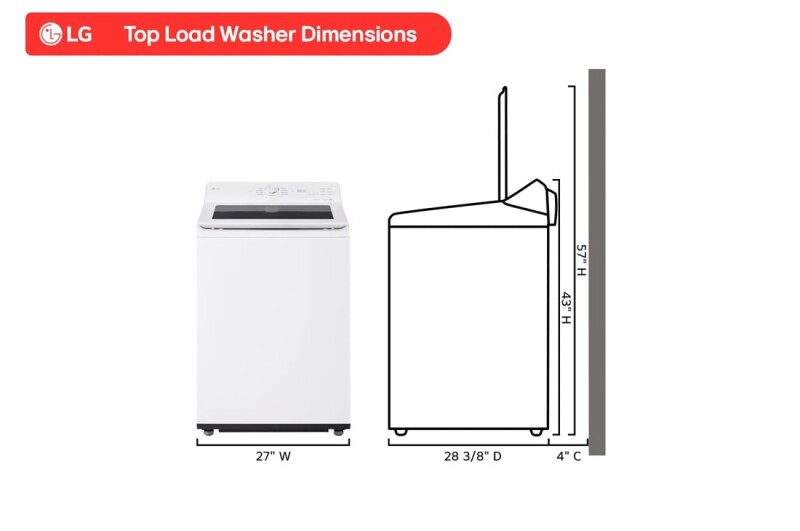 5.0 cu. ft. Mega Capacity Smart Top Load Washer with EasyUnload™ & AI Sensing view 19