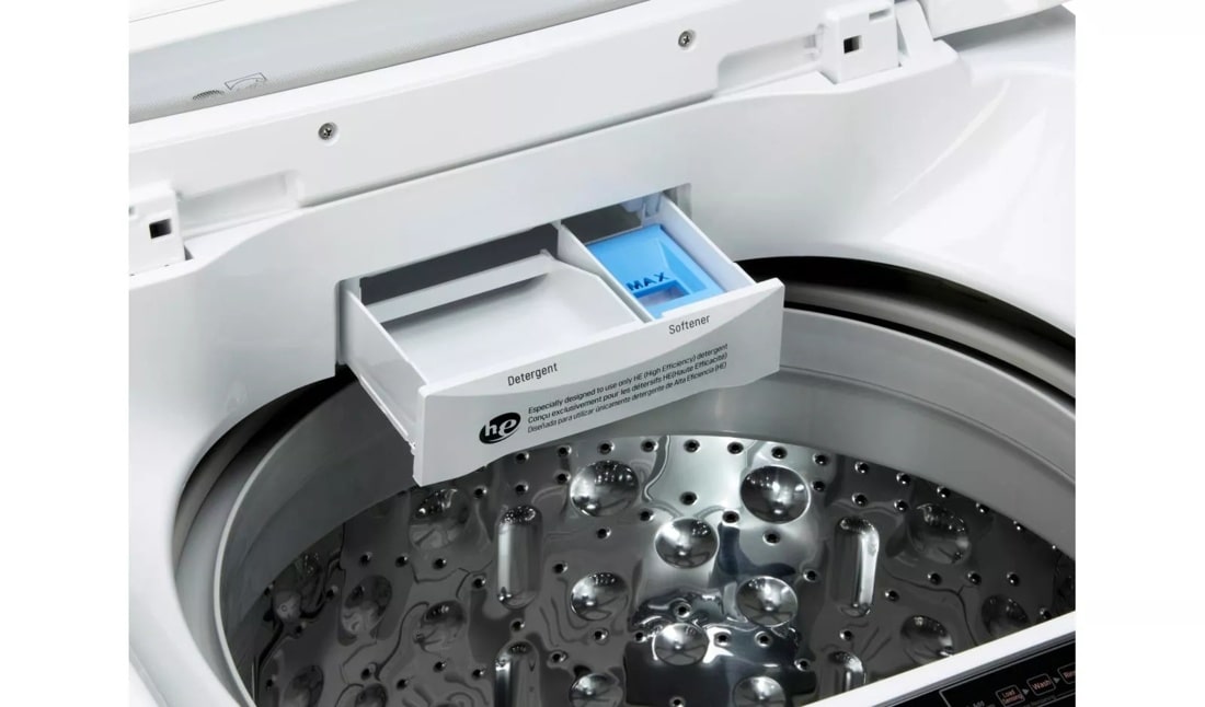 3.3 Cu. Ft. Extra Large Capacity Top Load Washer With Sleek And Modern Front Control Design WT901CW, product image 6 of 8