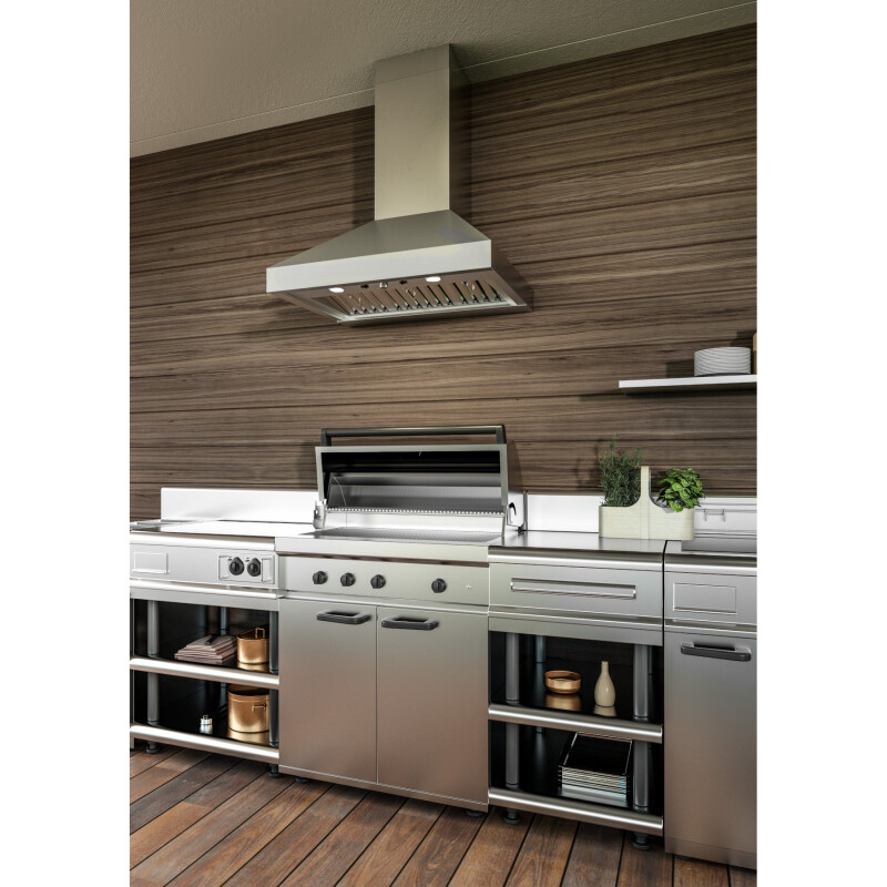 42-inch Outdoor Chimney Range Hood blower sold separately WTD39M Series WTD9M42SB
