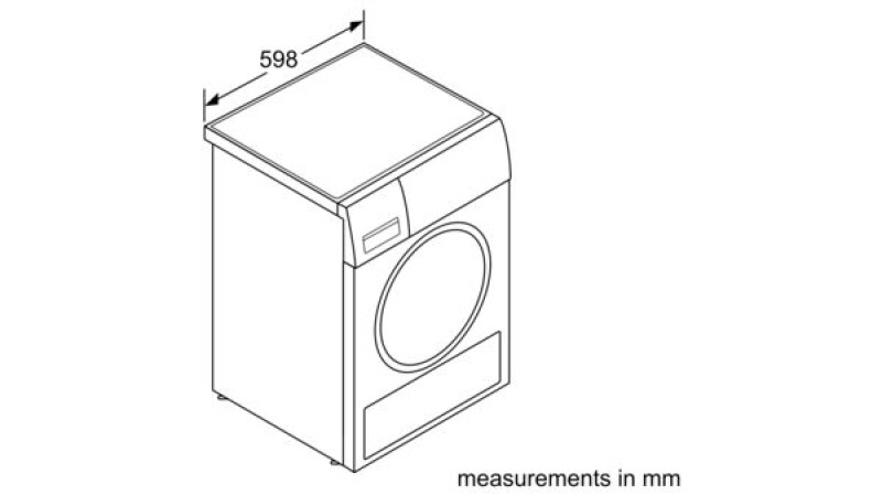 800 Series condenser tumble dryer24'' WTG865H3UC