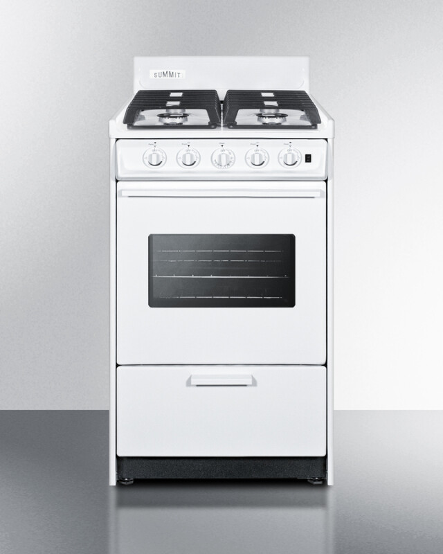 20" Wide Gas Range, Sealed Burners WTM1107ISW