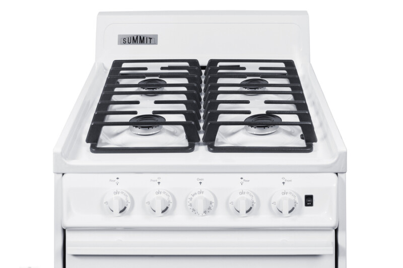 20" Wide Gas Range, Sealed Burners WTM1107ISW