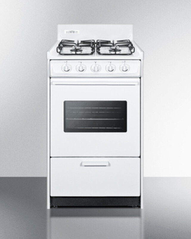 20" Wide Gas Range WTM1107SW