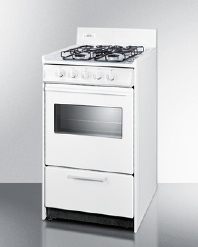 20" Wide Gas Range WTM1107SW