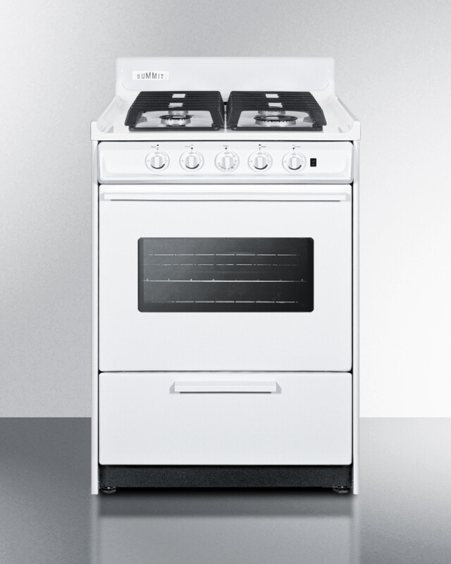 24" Wide Gas Range, Sealed Burners WTM6107ISW