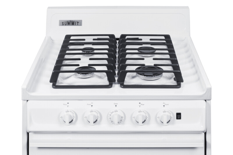 24" Wide Gas Range, Sealed Burners WTM6107ISW