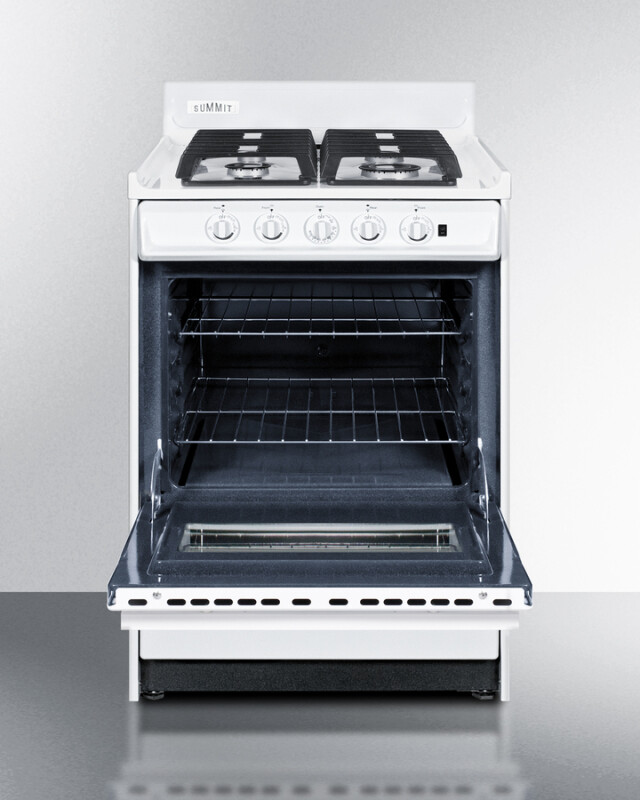 24" Wide Gas Range, Sealed Burners WTM6107ISW
