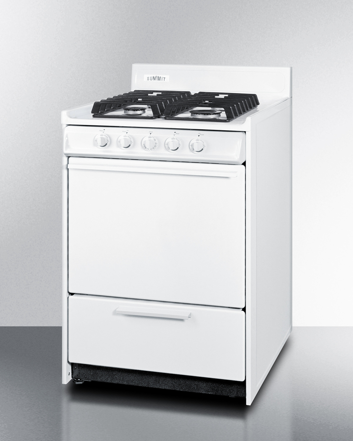 24" Wide Gas Range, Sealed Burners WTM6107IS