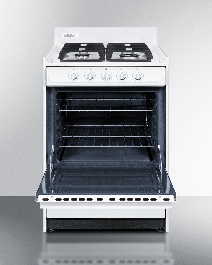 24" Wide Gas Range, Sealed Burners WTM6107IS