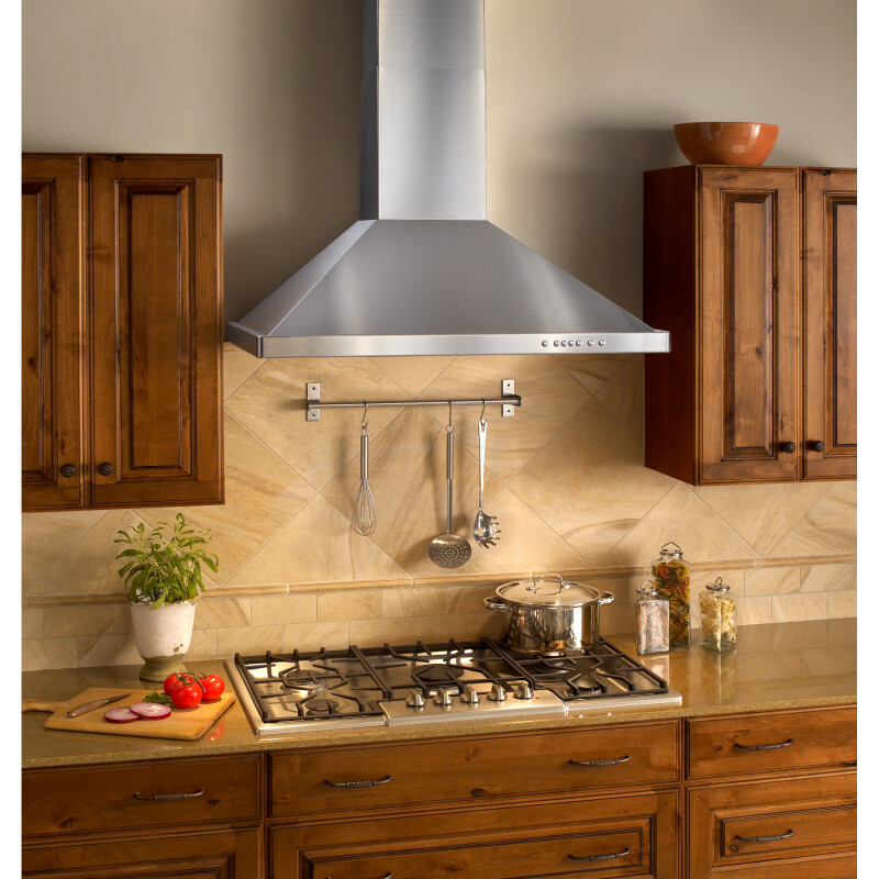 30-inch Wall Mount Chimney Hood 400 Max Blower CFM Brushed WTT32 Series WTT32I330SB