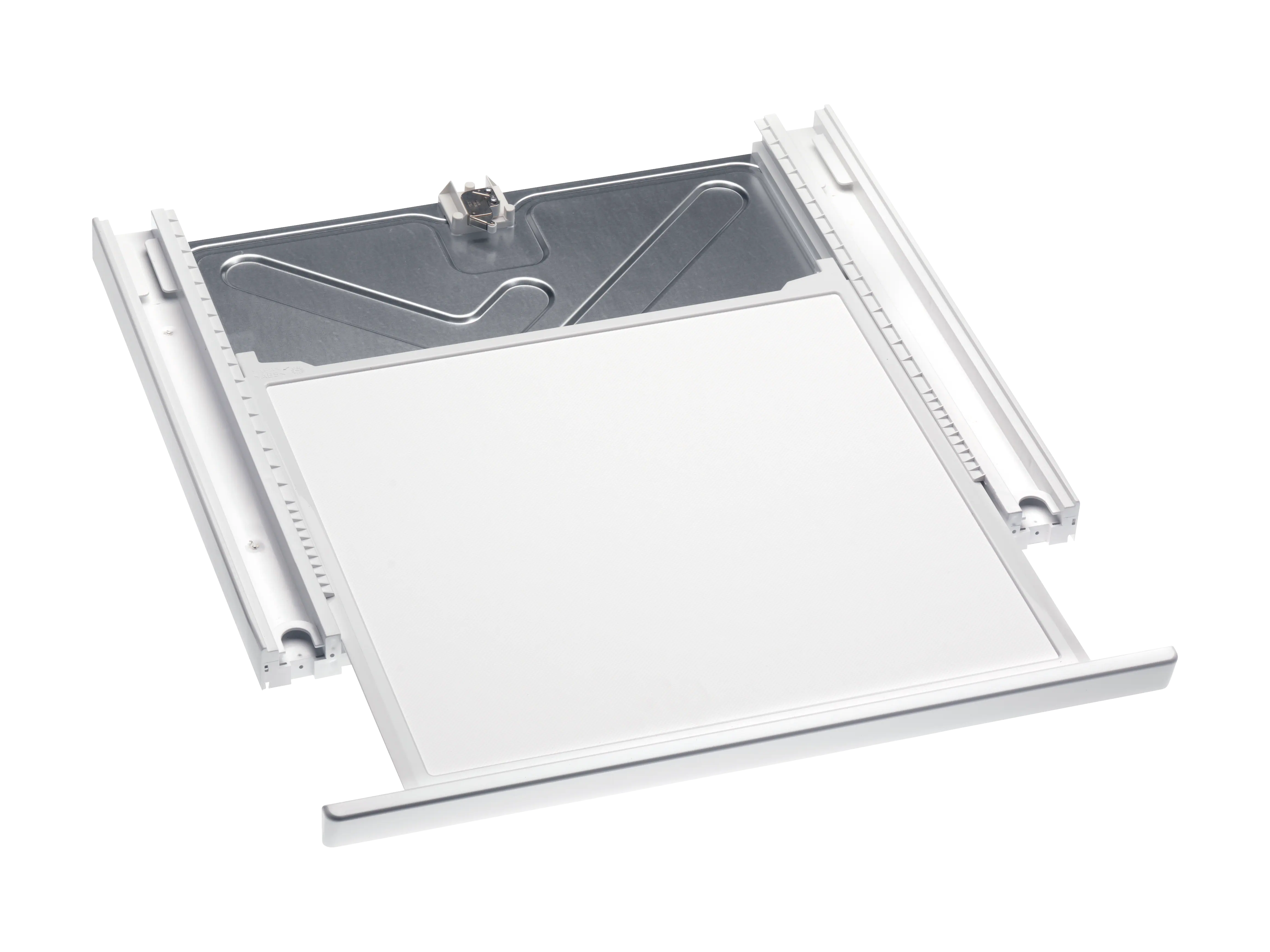 Washer‑dryer stacking kit with integrated countertop for a convenient washer-dryer stack. WTV407