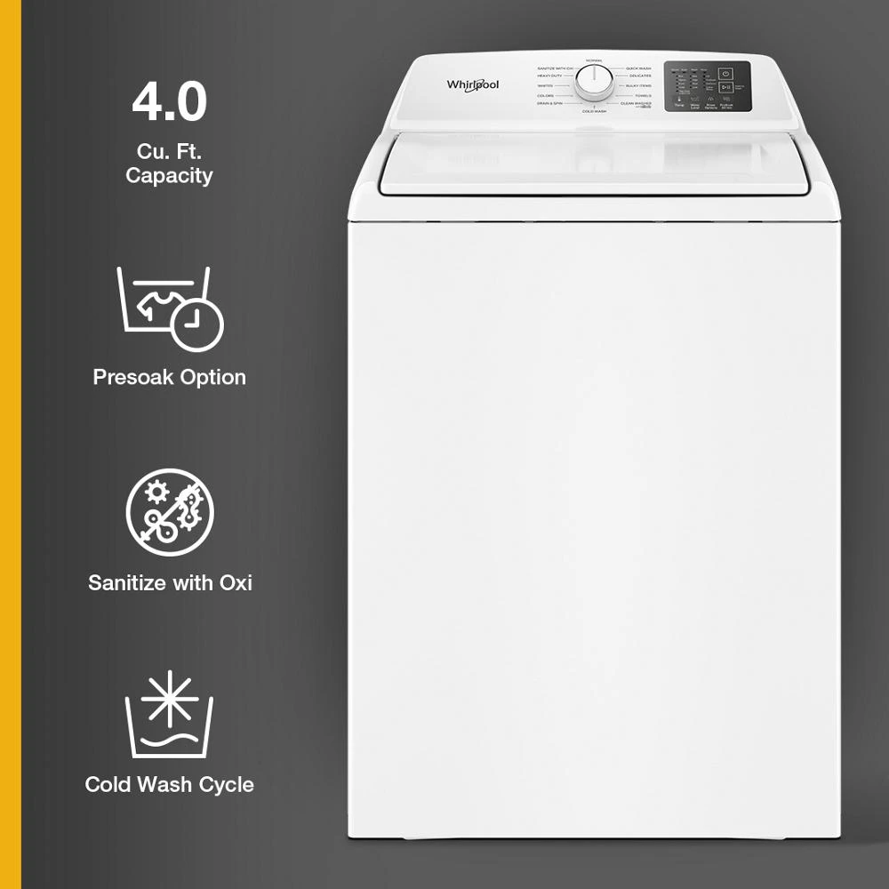 4.0 Cu. Ft. Top Load Agitator Washer with Quick Wash view 4