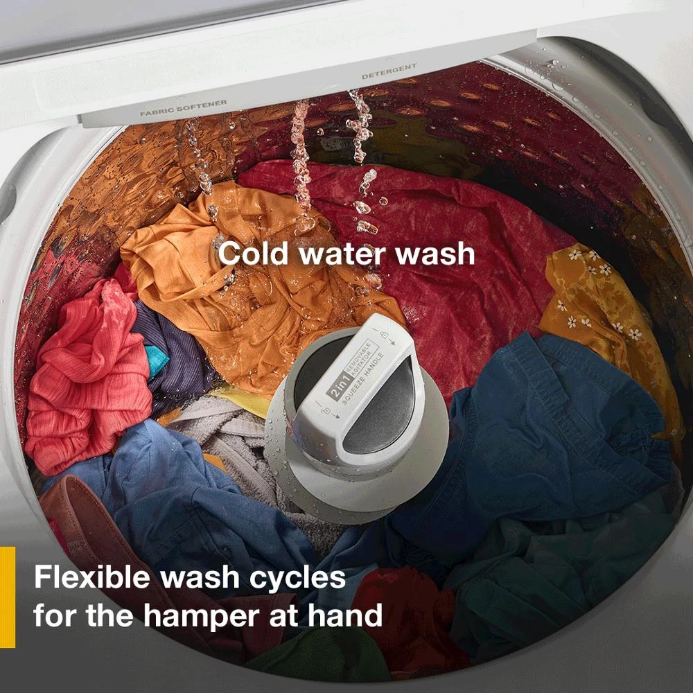 4.2 - 4.3 Cu. Ft. Whirlpool® Top Load Washer with 2-in-1 Removable Agitator WTW4107SW