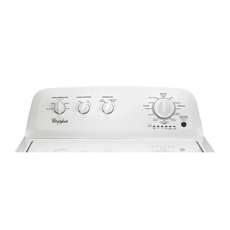 3.5 cu. ft. Top Load Washer with the Deep Water Wash Option WTW4616FW