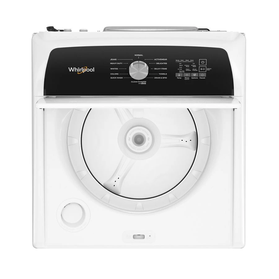 4.5 Cu. Ft. Top Load Agitator Washer with Built-In Faucet WTW5015LW, product image 4 of 13