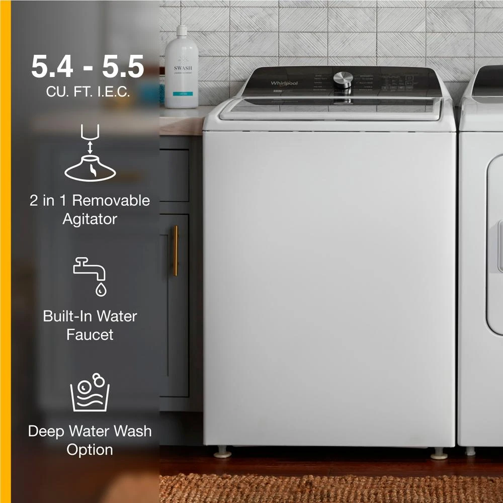 4.7-4.8 Cu. Ft. Top Load Washer with 2 in 1 Removable Agitator view 16