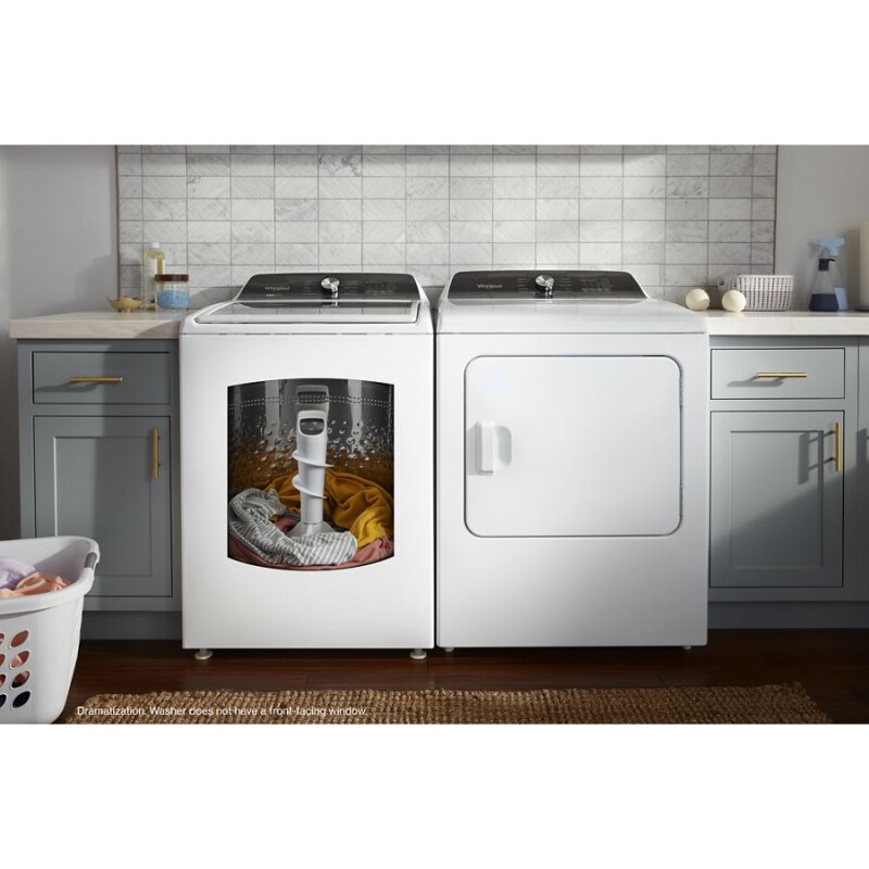 4.7–4.8 Cu. Ft. Top Load Washer with 2 in 1 Removable Agitator WTW5057LW