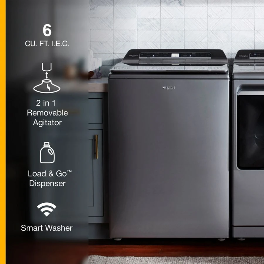 5.2 - 5.3 cu. ft. Top Load Washer with 2 in 1 Removable Agitator view 4