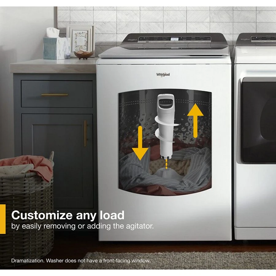 5.2 - 5.3 cu. ft. Top Load Washer with 2 in 1 Removable Agitator view 5