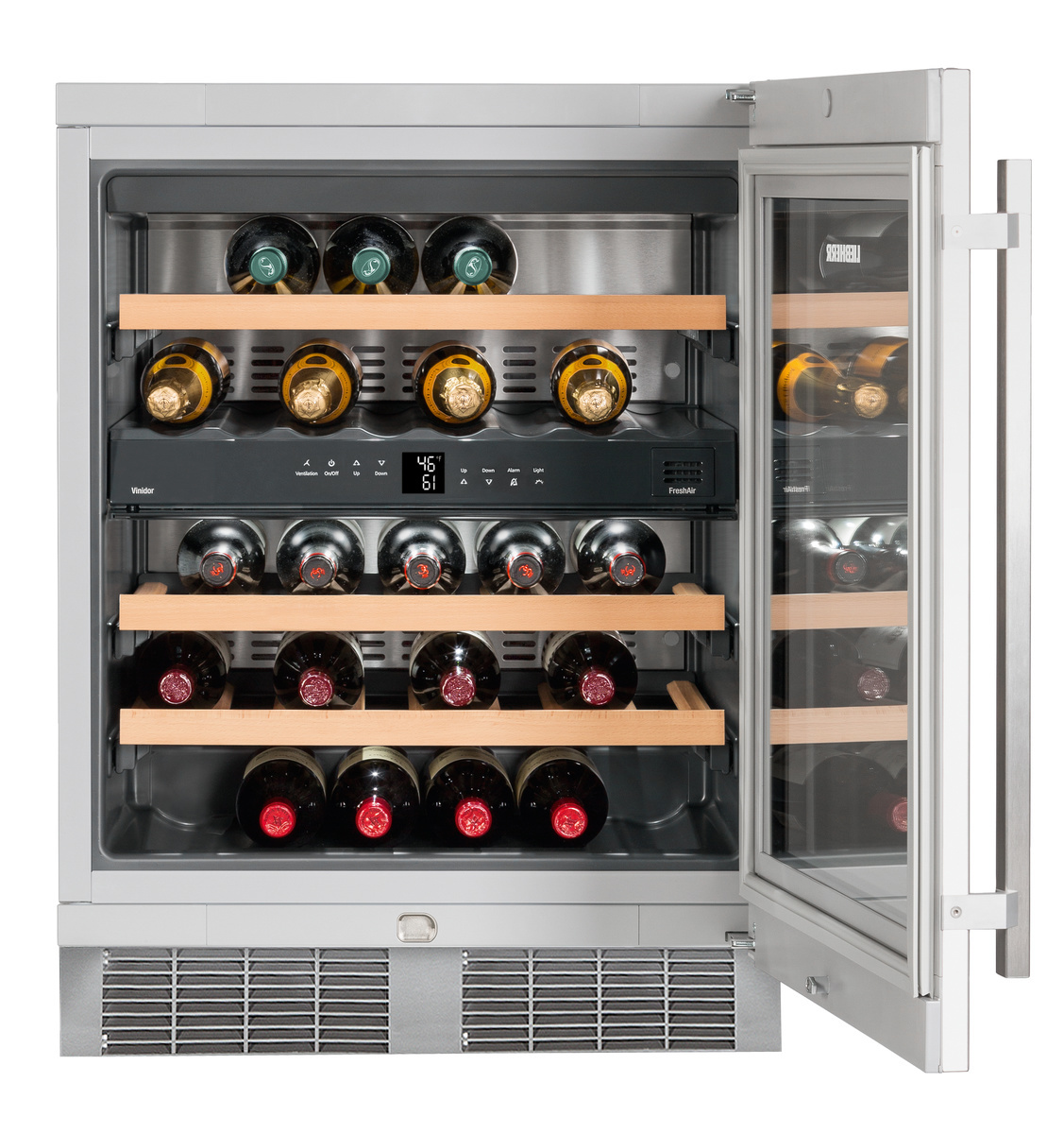 Built-under multi-temperature wine fridge WU3400