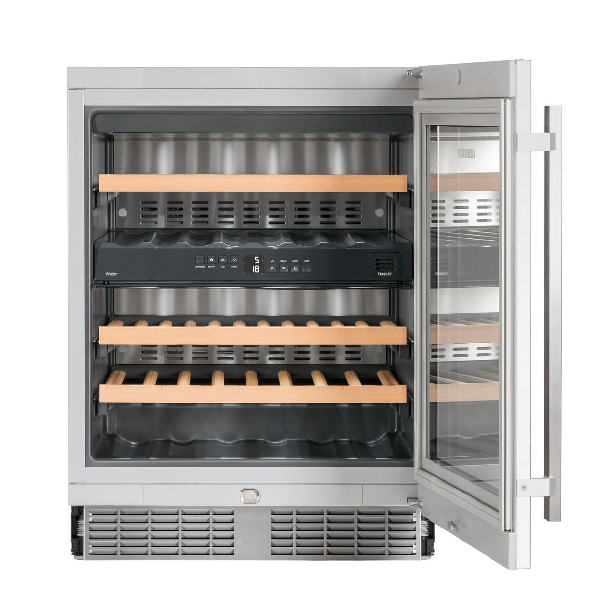 Built-under multi-temperature wine fridge WU3400, product image 6 of 15
