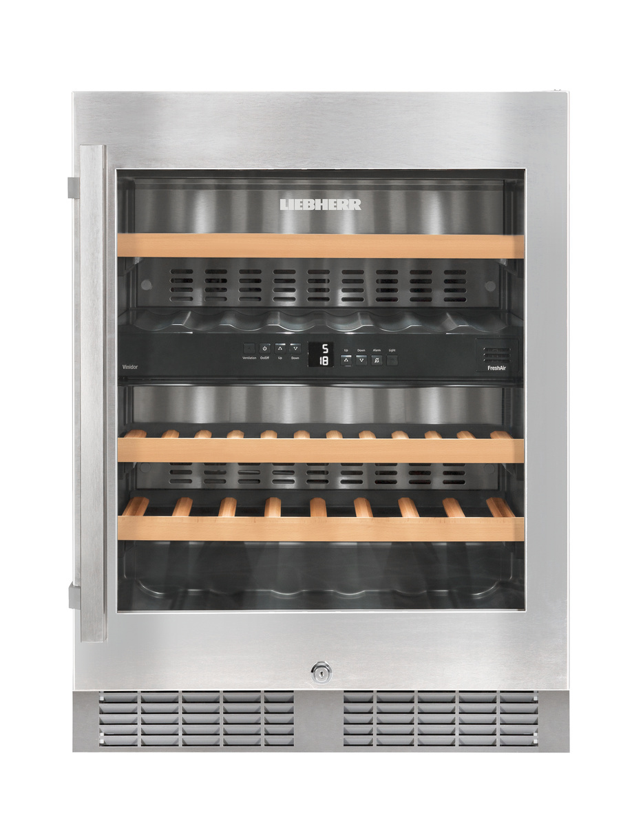 Built-under multi-temperature wine fridge WU3400, product image 7 of 15