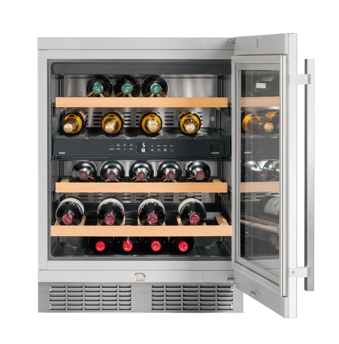 Built-under multi-temperature wine fridge WU3400, product image 9 of 15