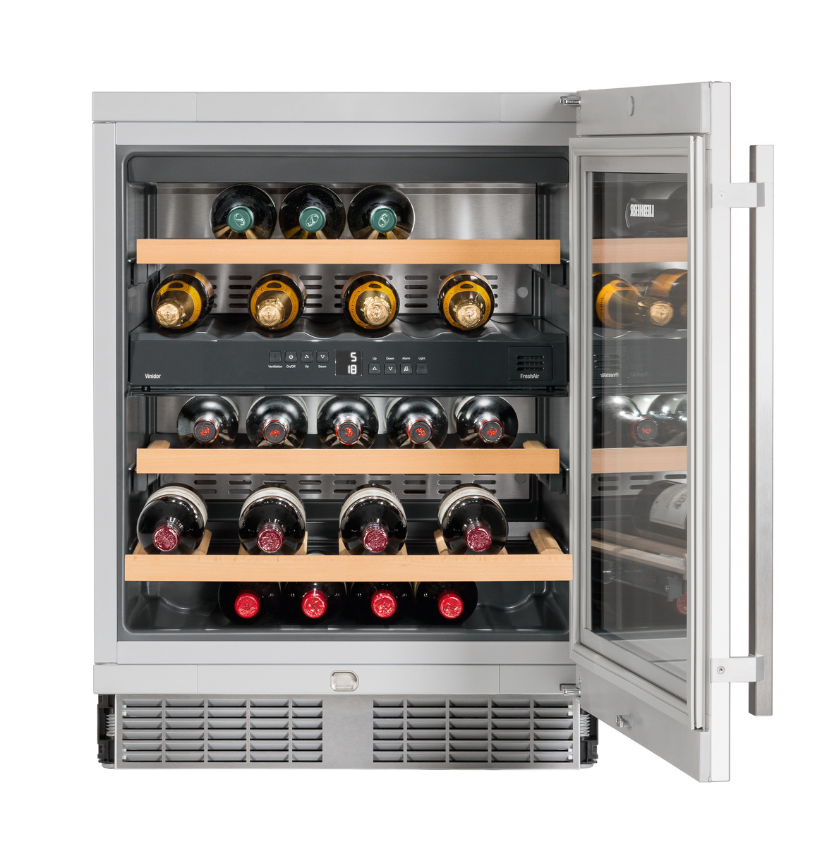 Built-under multi-temperature wine fridge WU3400, product image 10 of 15