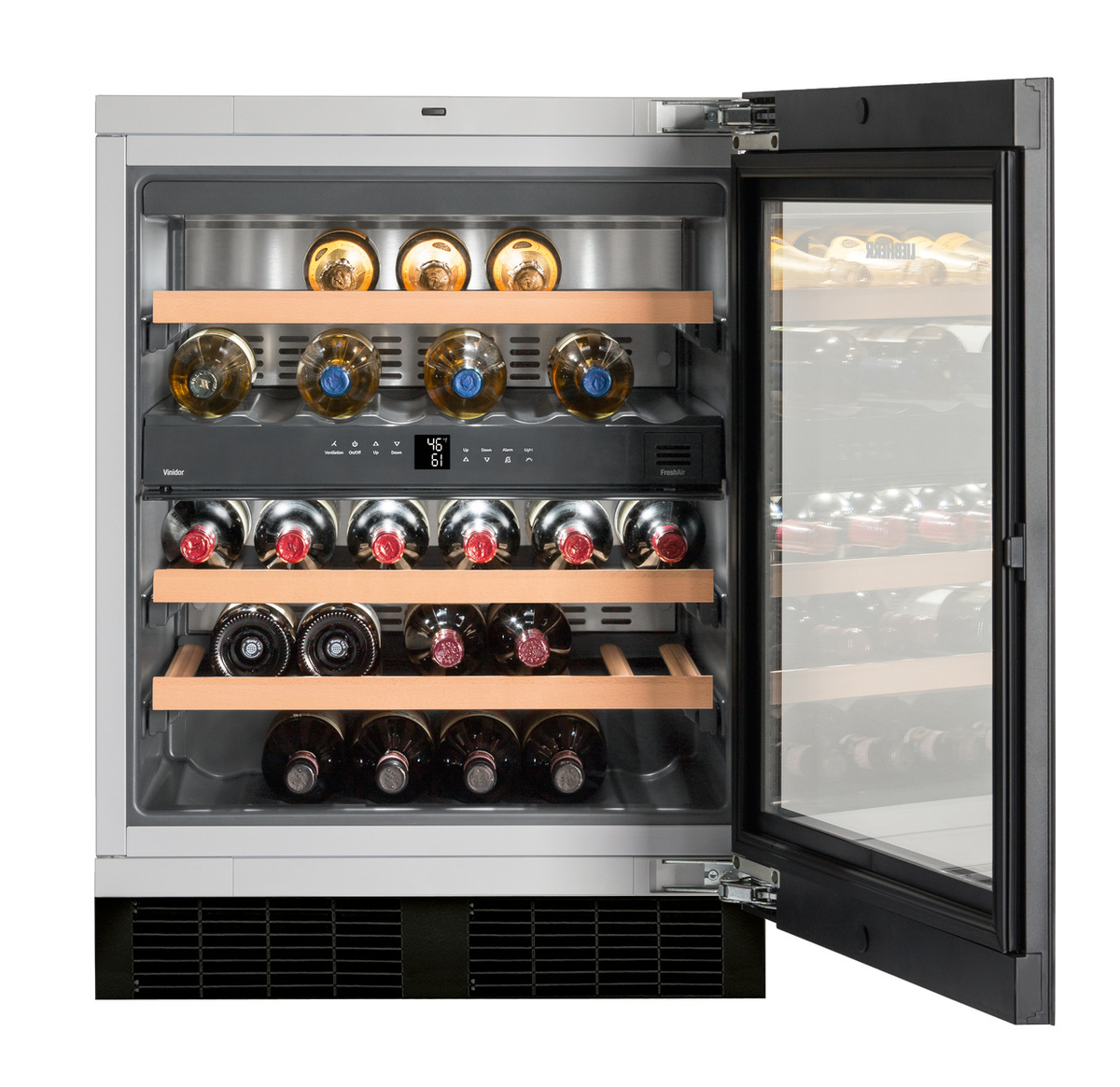 Built-under multi-temperature wine fridge WUGB3400