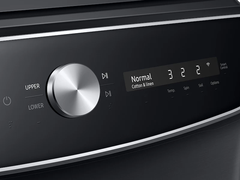 6.0 cu. ft. Total Capacity Smart Dial Washer with FlexWash™ and Super Speed Wash in Brushed Black WV60A9900AVA5, product image 7 of 10