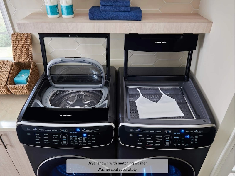 6.0 cu ft. Smart Washer with Flexwash in Black Stainless Steel WV60M9900AVA5, product image 4 of 10