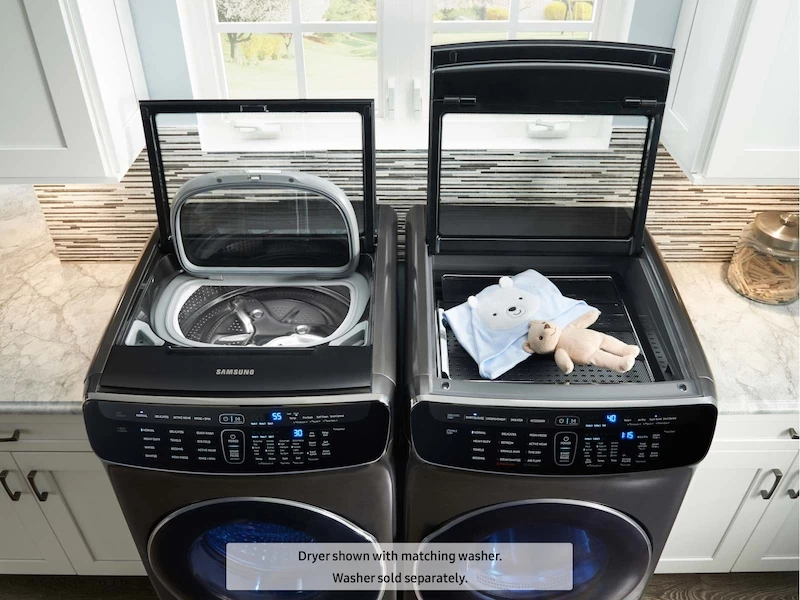 6.0 cu ft. Smart Washer with Flexwash in Black Stainless Steel WV60M9900AVA5, product image 7 of 10
