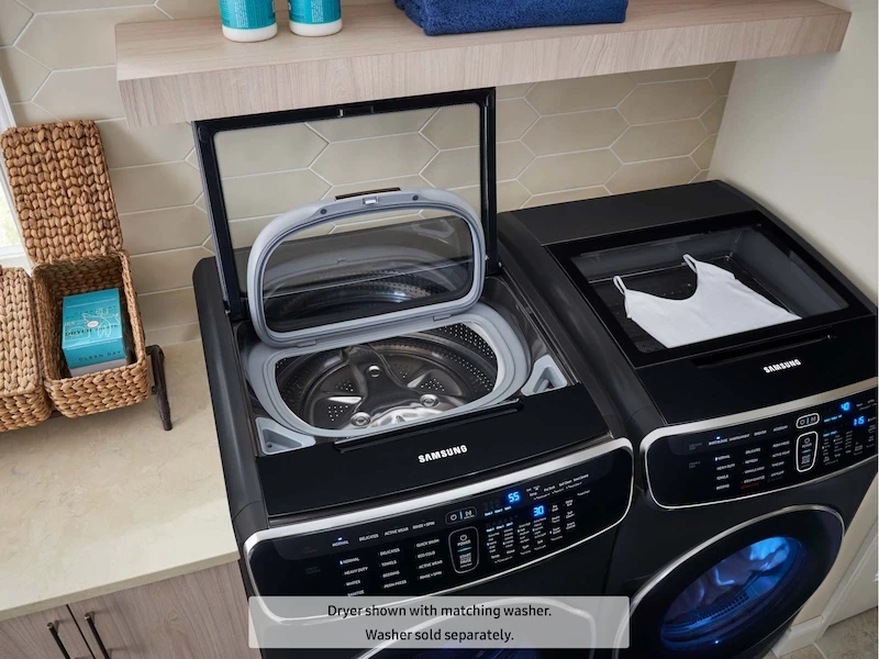 6.0 cu ft. Smart Washer with Flexwash in Black Stainless Steel WV60M9900AVA5, product image 8 of 10