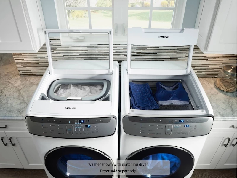 6.0 cu ft. Smart Washer with Flexwash in White WV60M9900AWA5