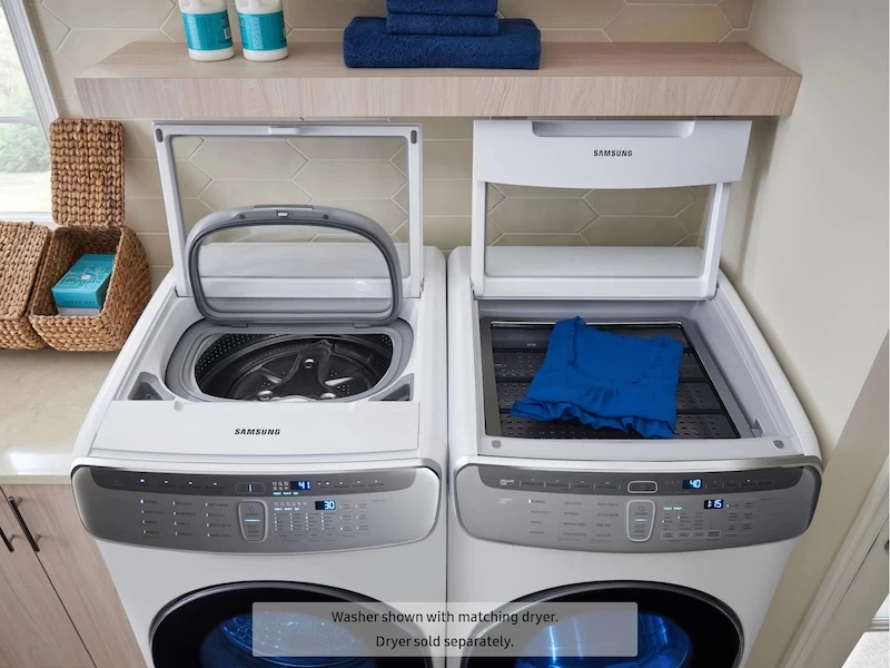 6.0 cu ft. Smart Washer with Flexwash in White WV60M9900AWA5